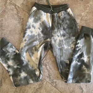 Hot & Delicious greenTie-Dye sweatpants Joggers size small- slim fit